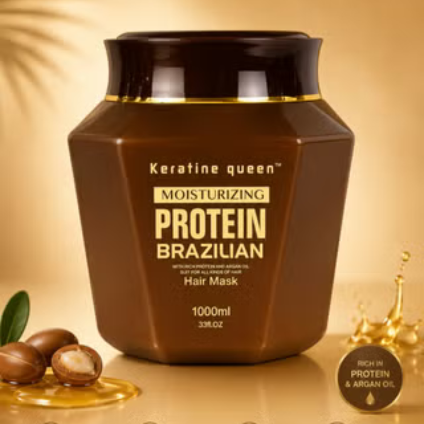 Keratine Queen Moisturizing Protein Brazilian Mask 1000ml