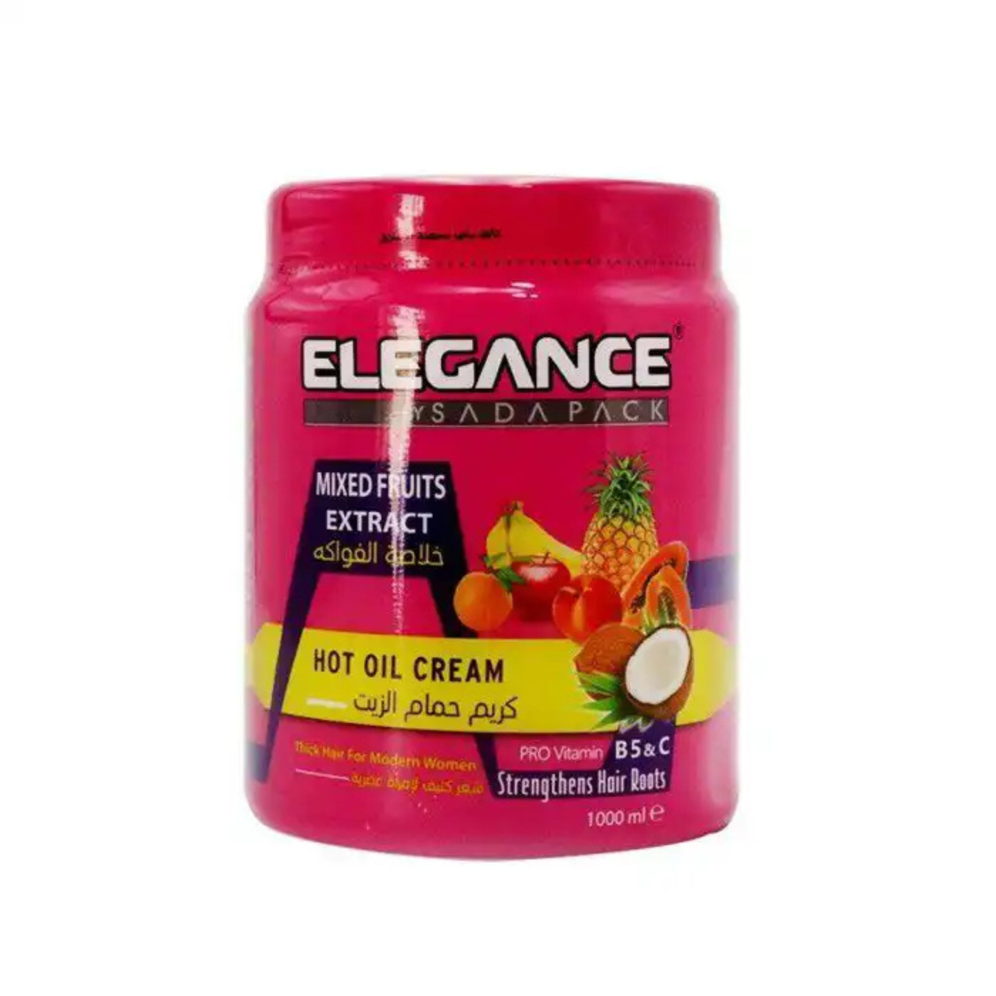 ELEGANCE – Crème Bain d'Huile aux Extraits de Fruits Mixte (1000 ml)