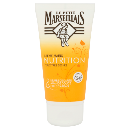 Le Petit Marseillais Crème Mains Nutrition Karité, Amande Douce & Argan