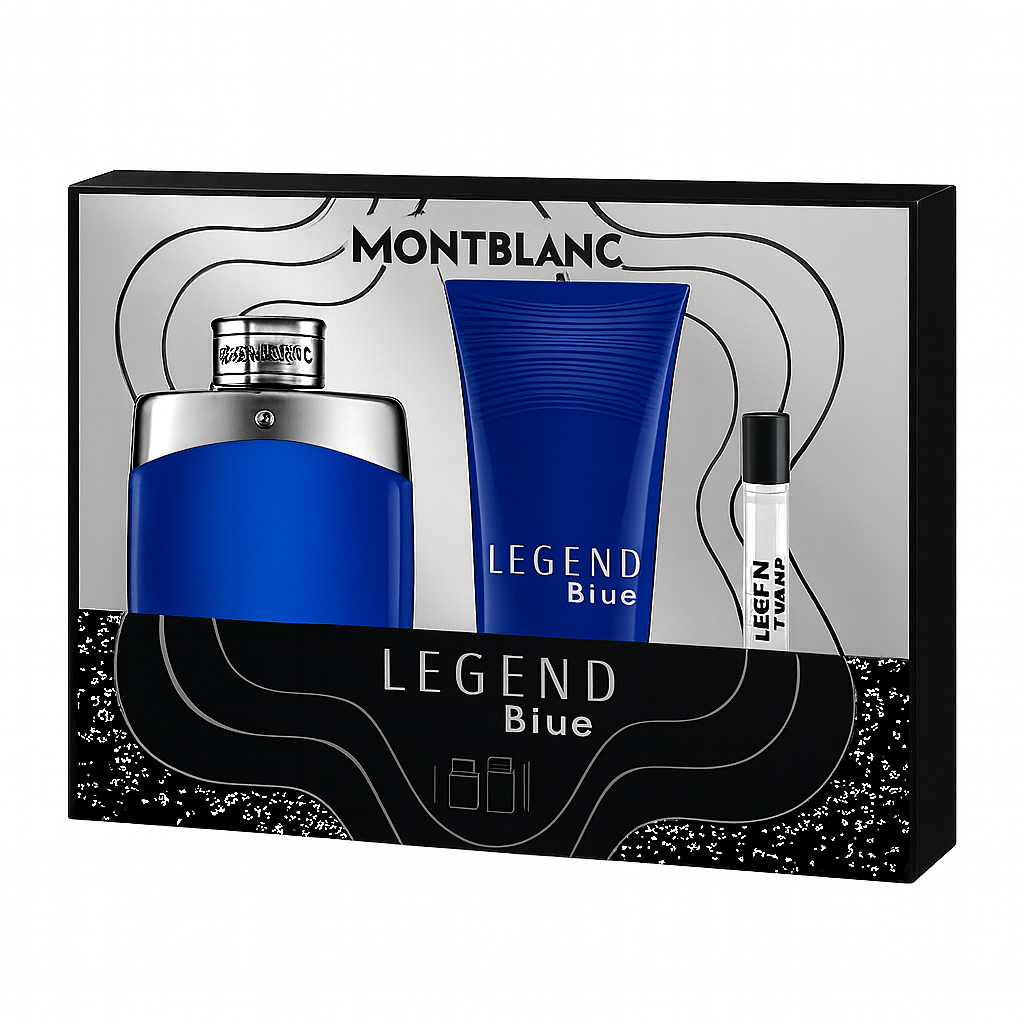 coffret cadeau Montblanc Legend Blue pour homme.