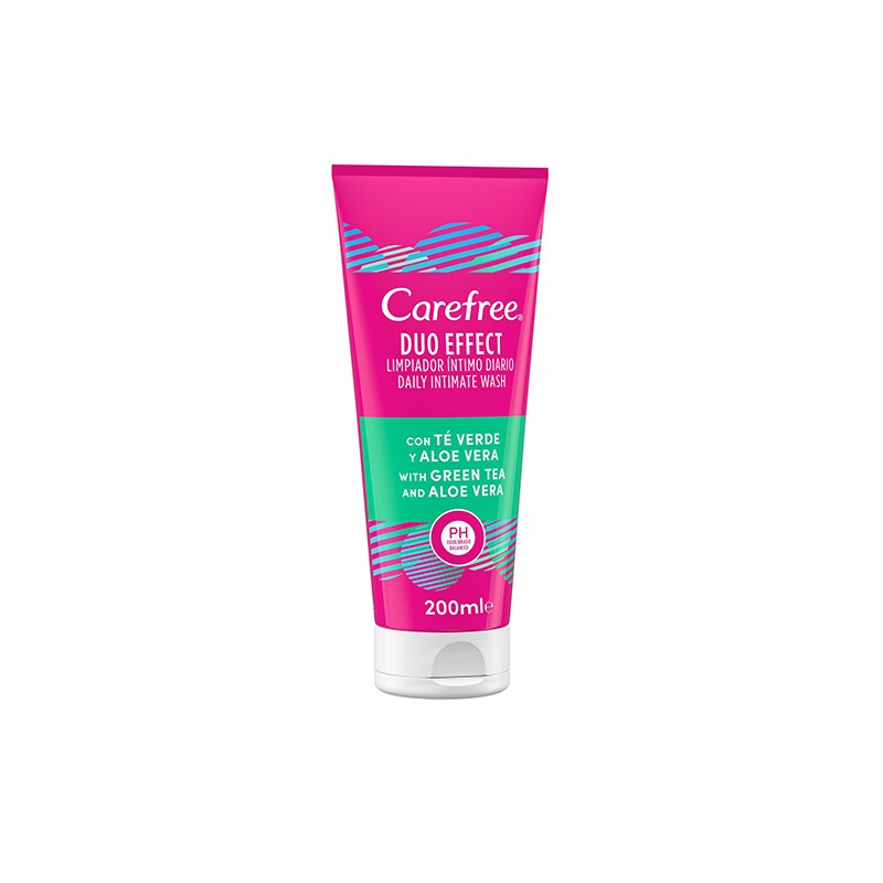 CAREFREE Duo Effect Intimate Wash Aloe Vera Tube 200ml