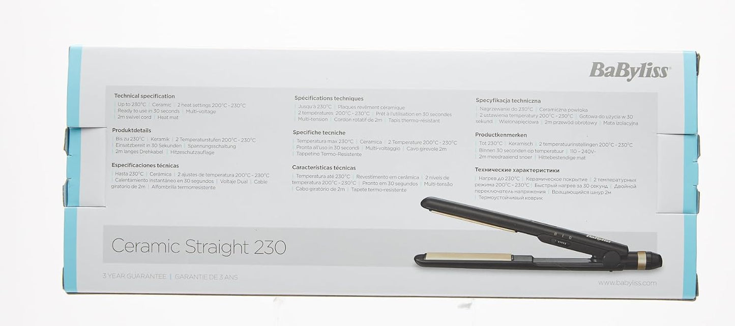 BaByliss Lisseur Ceramic Straight 230