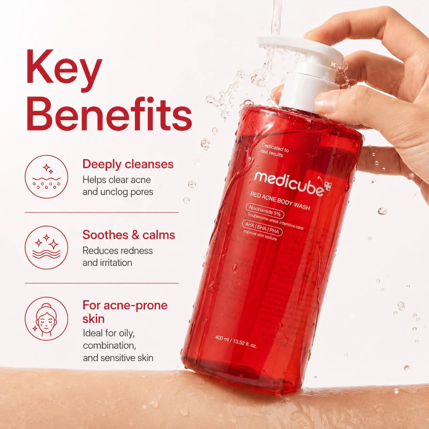 Medicube Red Acne Body Wash 400 ML