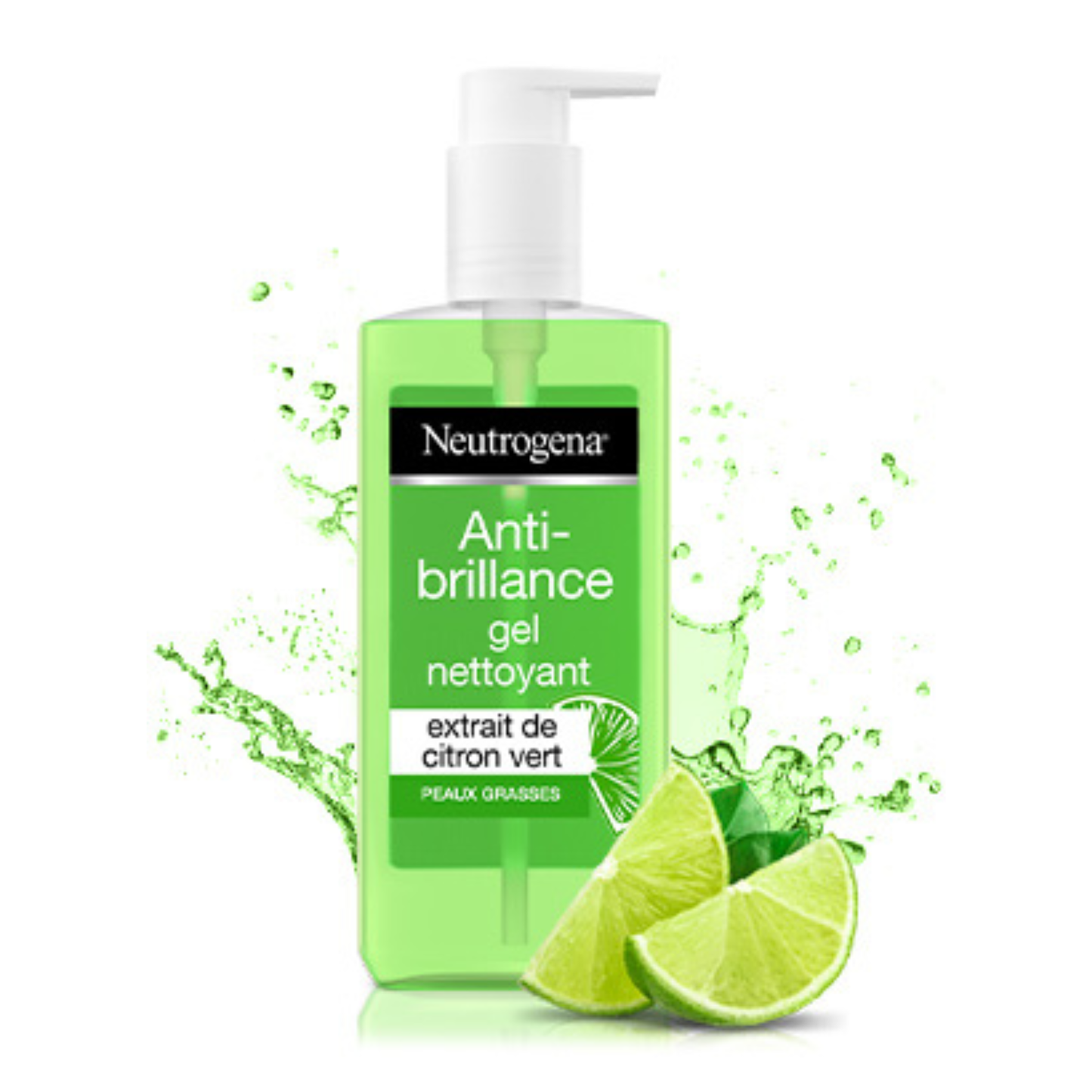 Neutrogena - Gel Nettoyant Anti-Brillance Citron Vert 200 Ml