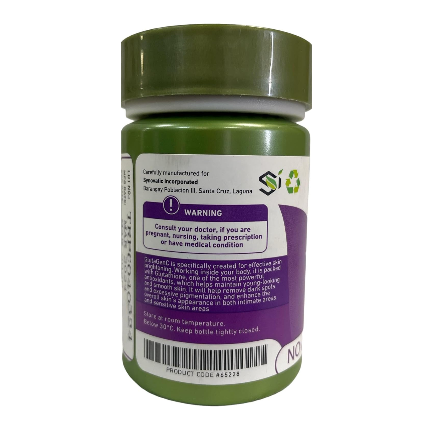 Generic Gluta GenC Glutathione Capsules - 60 Count