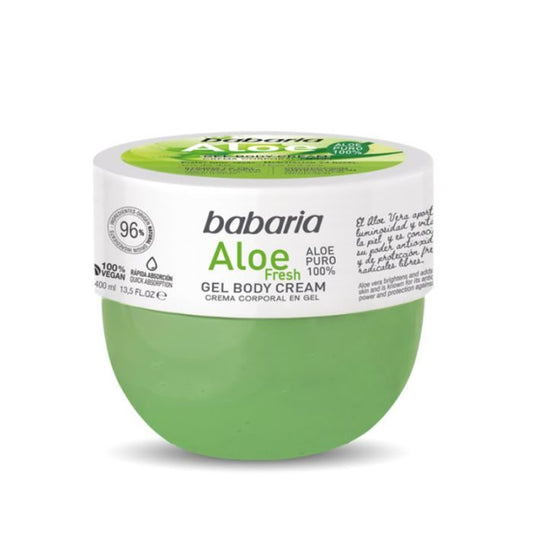 BABARIA Crème Corporelle Après Soleil Fraîche À L’Aloe Vera 400ml
