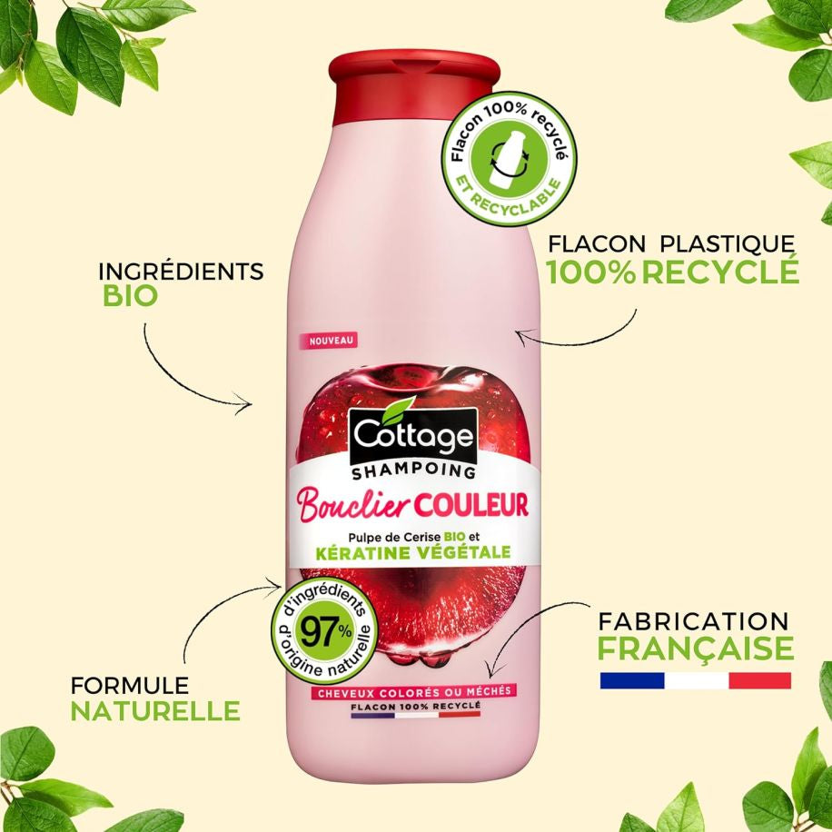Cottage Shampoo Bouclier Couleur Pulpe de Cerise 250ml