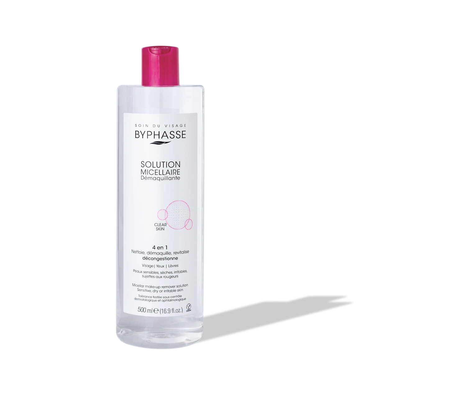 BYPHASSE SOLUTION MICELLAIRE DÉMAQUILLANTE 500ML