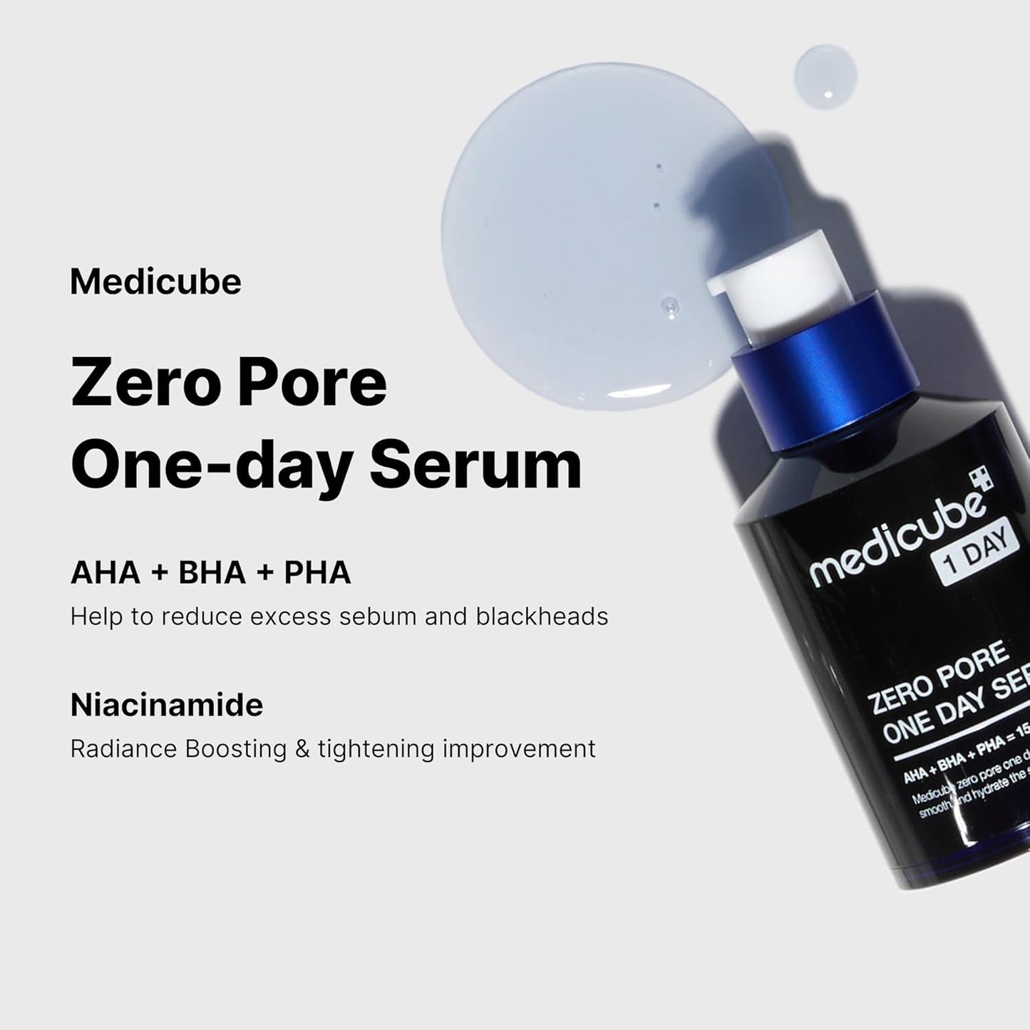 Medicube Zero Pore One Day Serum 30ml – AHA, BHA, PHA 15.2%