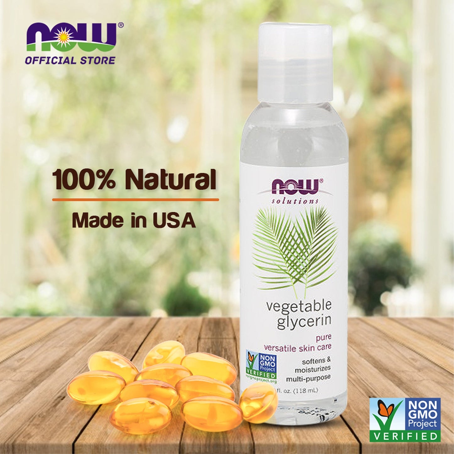 Now Solutions Vegetable Glycerin - 118ml