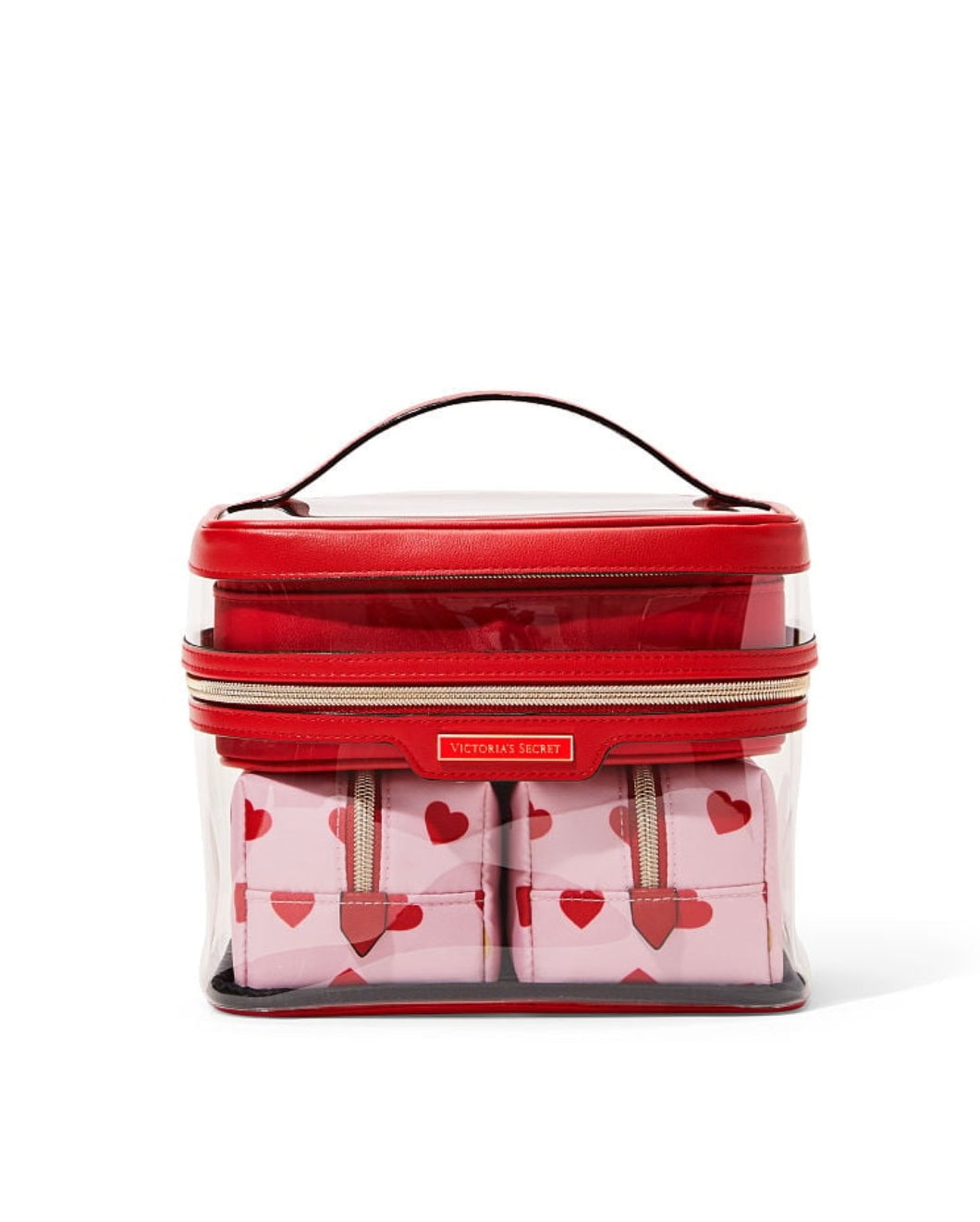 Victorias secret 4-in-1 Train Case red hearts