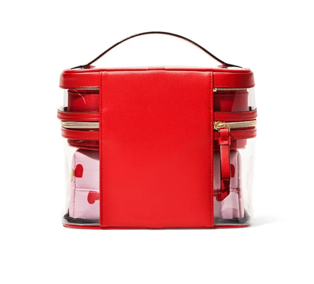 Victorias secret 4-in-1 Train Case red hearts