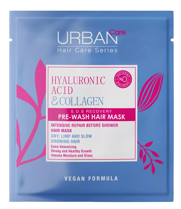 URBAN CARE MASQUE RÉPARATEUR AVANT LAVAGE ACIDE HYALURONIQUE & COLLAGÈNE 50ml