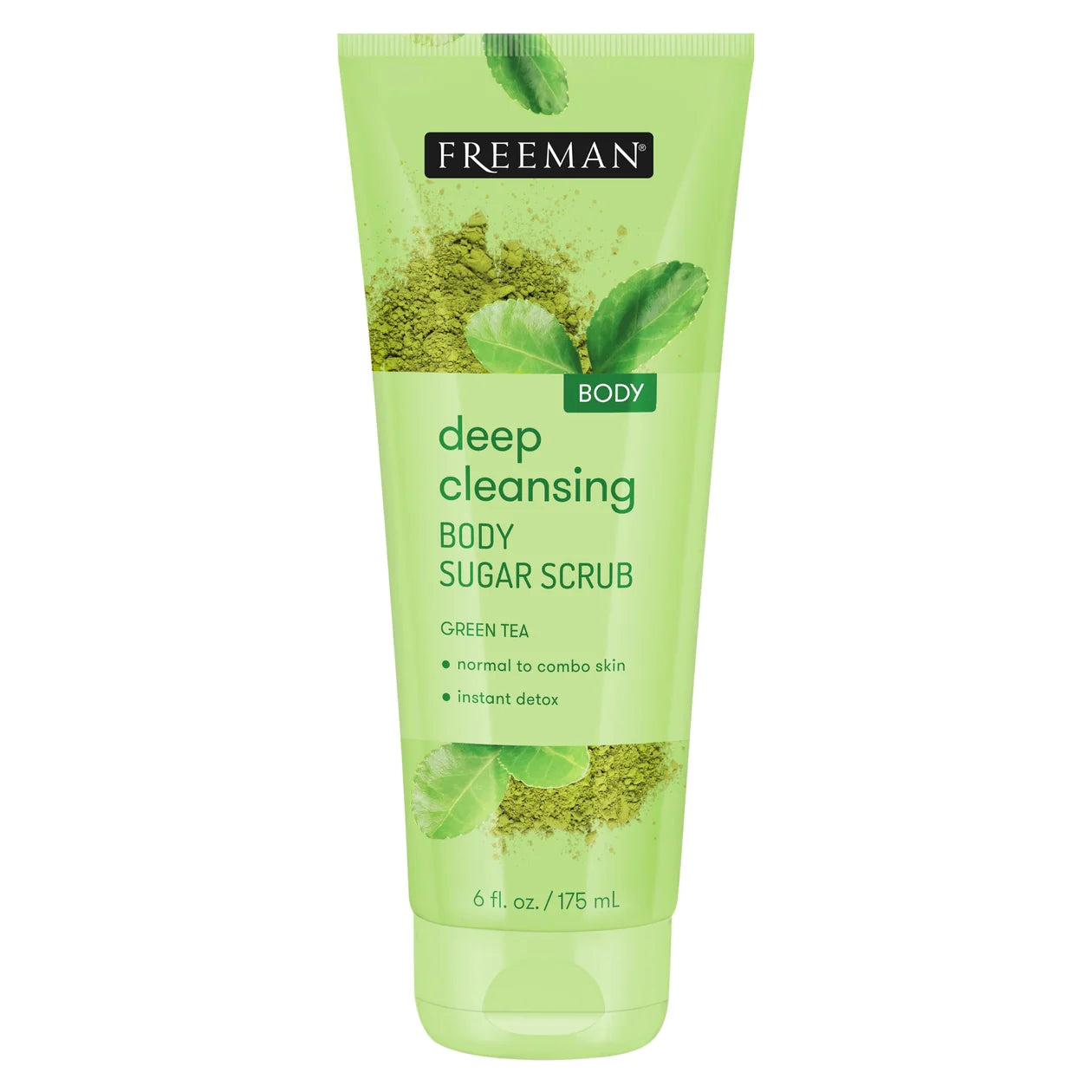 FREEMAN Deep Cleansing Green Tea Body Sugar Scrub