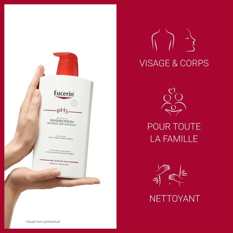 EUCERIN PH5 PROTECTION GEL LAVANT VISAGE ET CORPS 400 ML