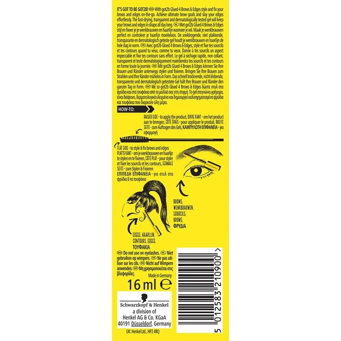 Schwarzkopf - GOT 2 B Glued 4 Brows & Edges Gel pour sourcils