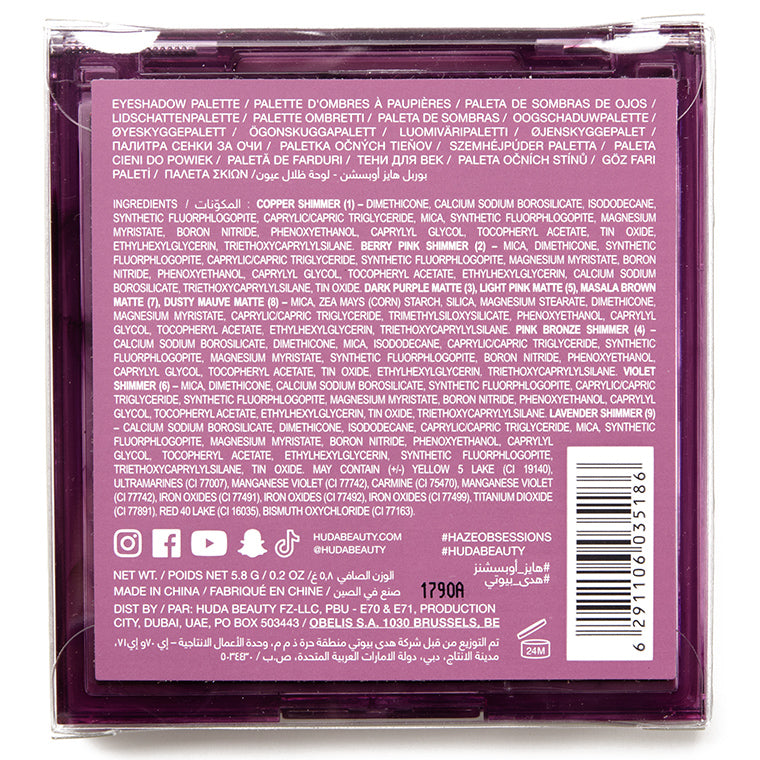 Huda Beauty Haze Obsessions Eyeshadow Palette