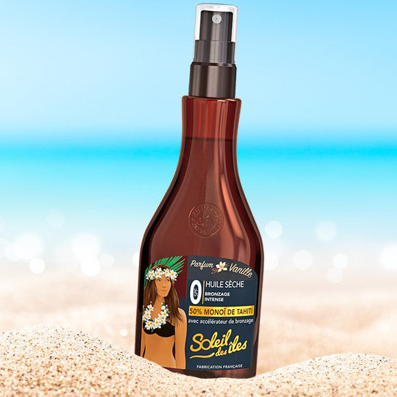 Huile Seche Bronzage Intense 50% Monoi - Soleil des iles