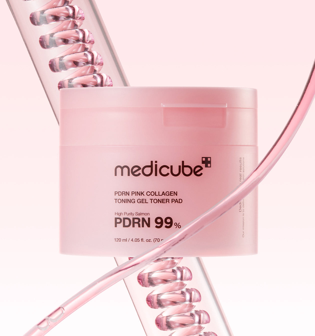 Medicube PDRN Pink Collagen Toning Gel Toner Pad (70 unités / 120ml)