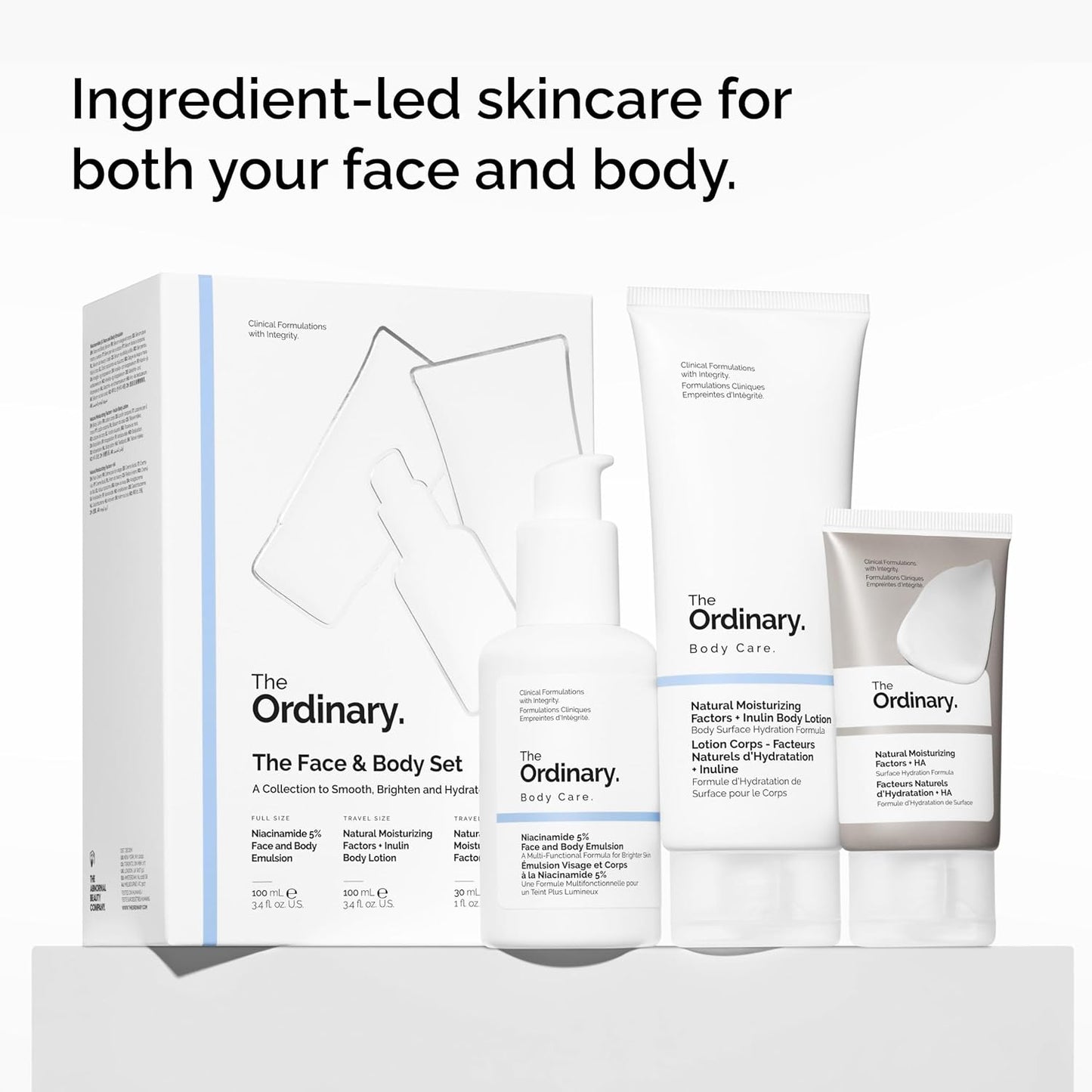 The Ordinary Face & Body Set – Routine Quotidienne Hydratante