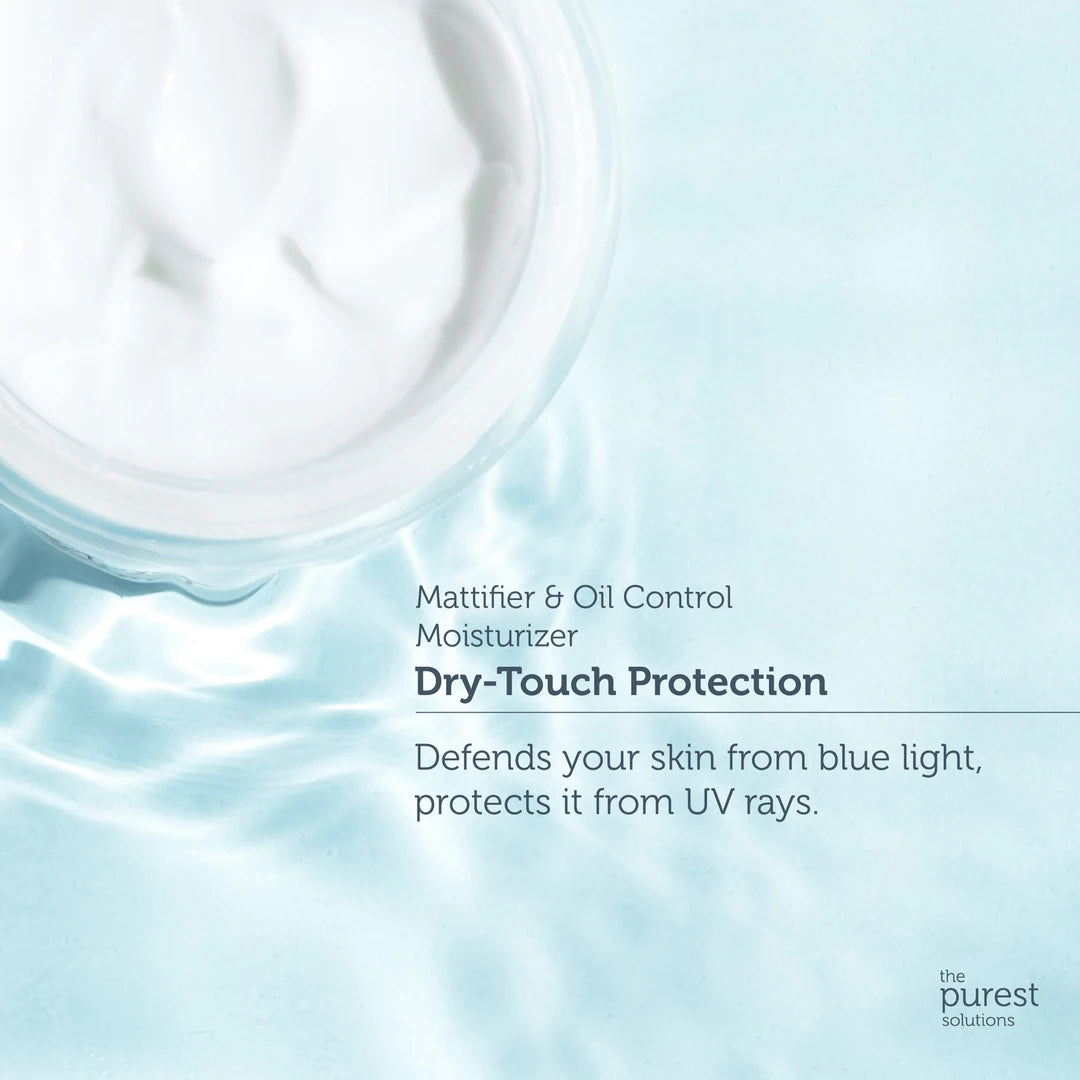 The Purest Solutions Matte Finish Sunscreen For Oily Skin 50+ SPF Dry Touch Protection - Mattifying & Oil-Control Moisturizer
