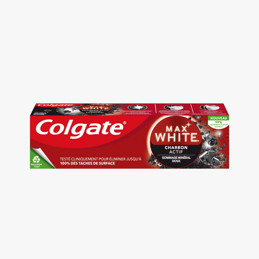 COLGATE Dentifrice Max White Charbon actif - 75ml