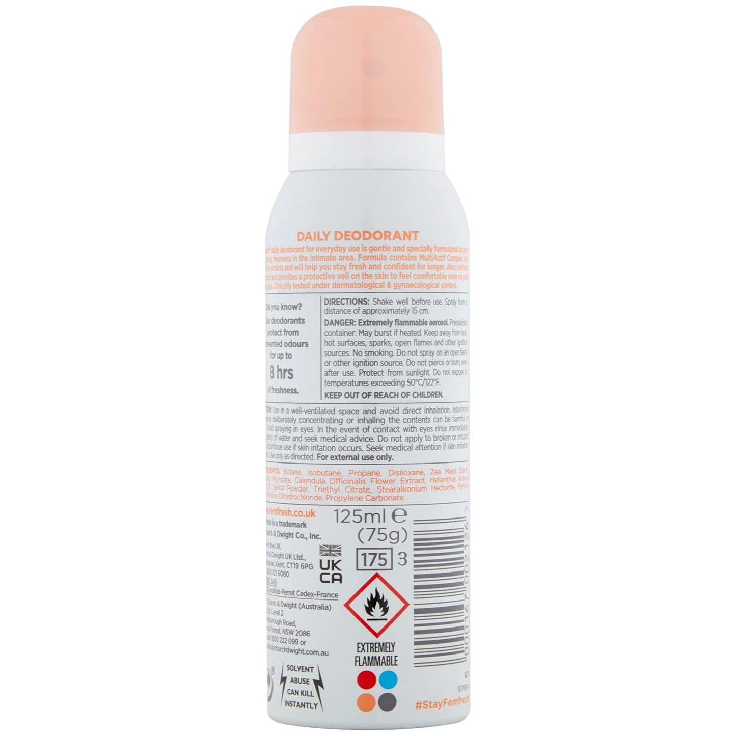 Femfresh Daily Freshness Intimate Deodorant 125 ml