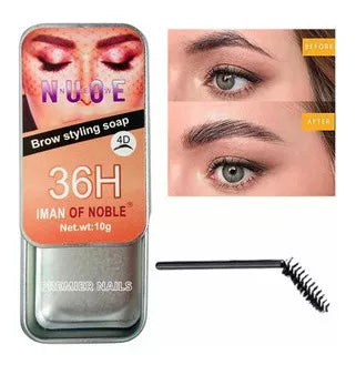 Iman of noble Brow styling
