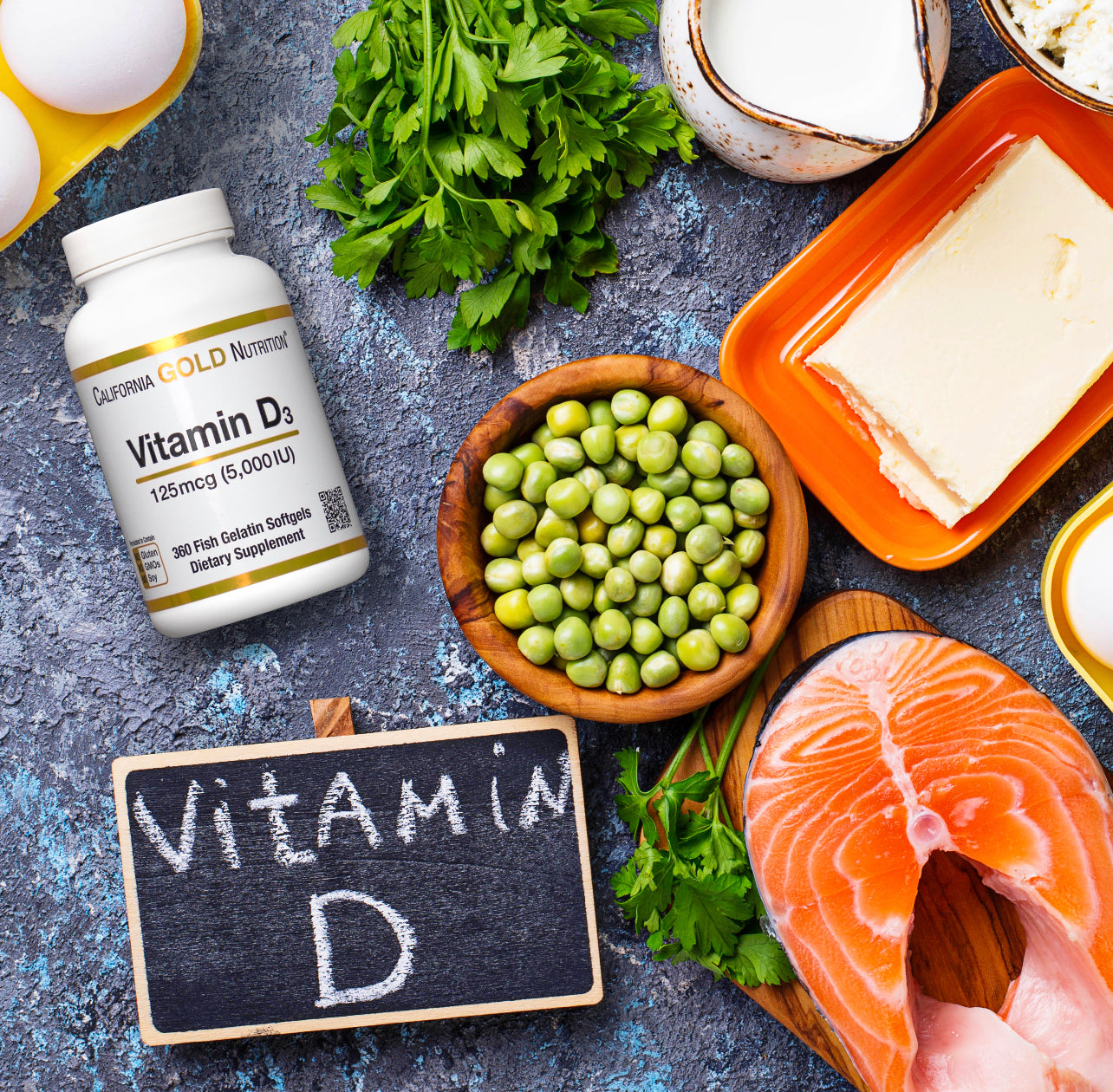 Vitamin D3, 50 mcg (2,000IU) - CALIFORNIA GOLD NUTRITION