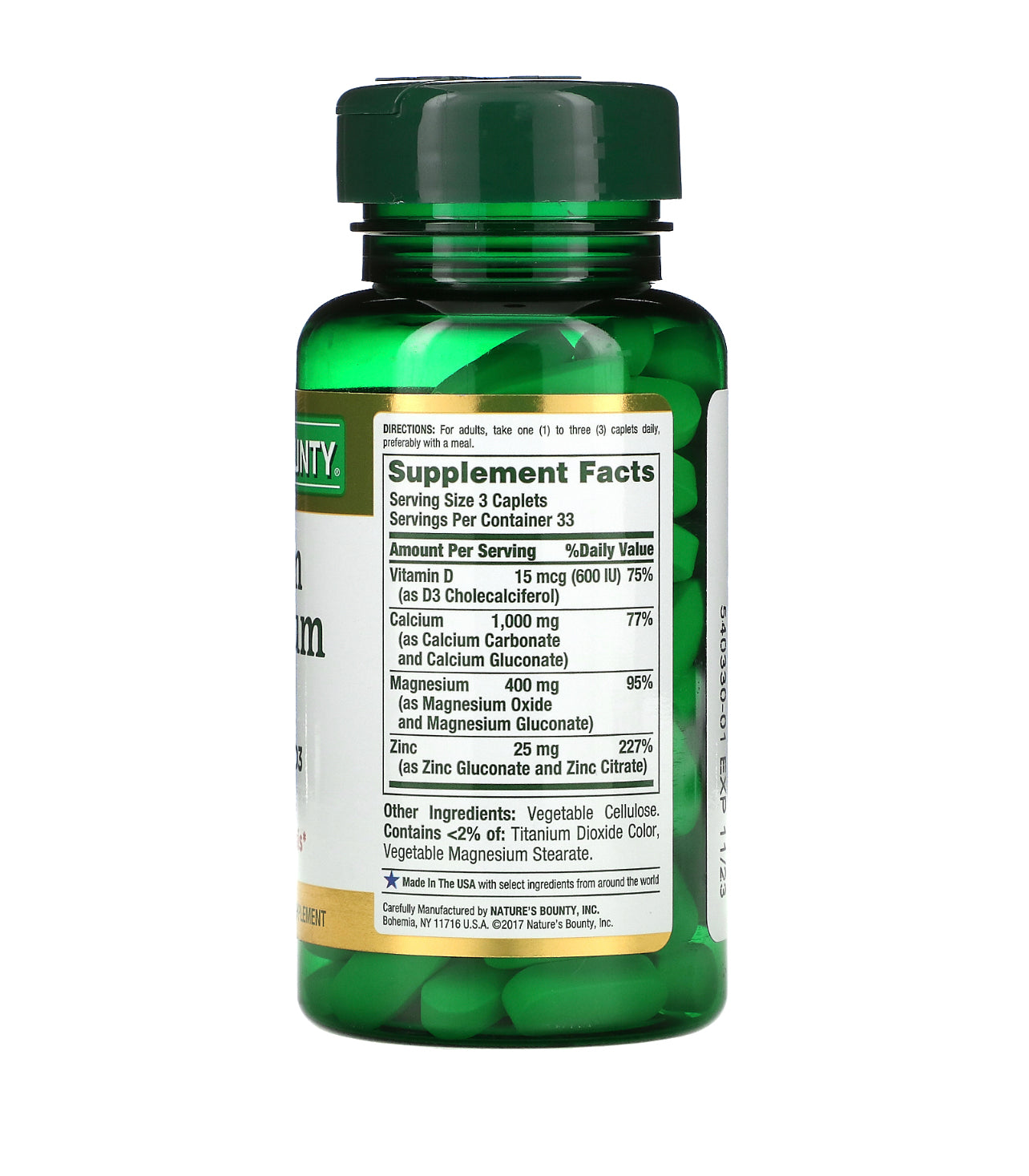 Calcium Magnesium Zinc - Nature’s bounty