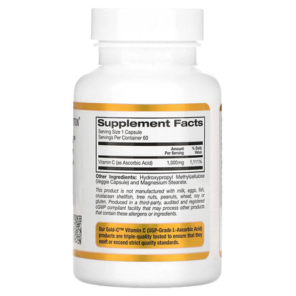 California Gold Nutrition, Gold C 1000mg