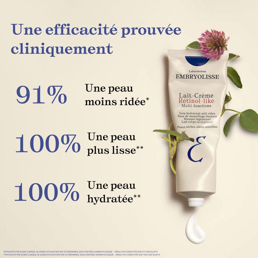 Embryolisse Lait-Crème Rétinol Like – Soin Hydratant Multi-Fonctions