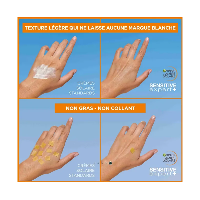 Garnier Ambre Solaire Sensitive Expert+ Brume Sèche Protectrice SPF50+ – Haute Protection Solaire