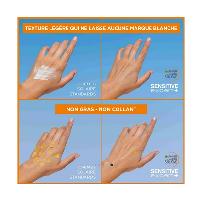 Garnier Ambre Solaire Sensitive Expert+ Brume Sèche Protectrice SPF50+ – Haute Protection Solaire