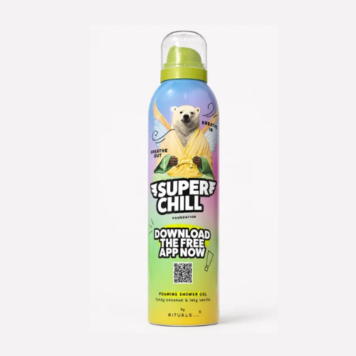 Rituals Super Chill Foaming Shower Gel – Funky Coconut & Lazy Vanilla