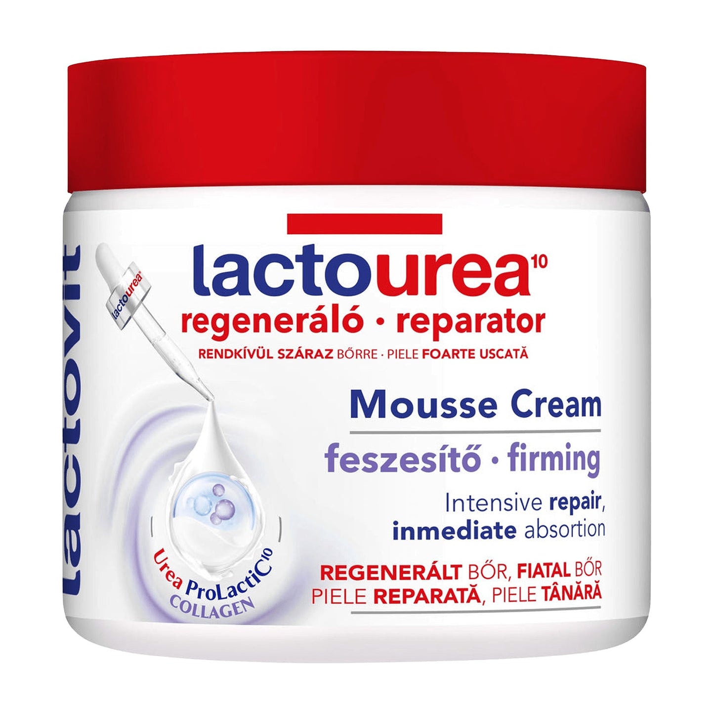 Lactovit Lactourea Mousse Crème Fortifiante – 400 ml