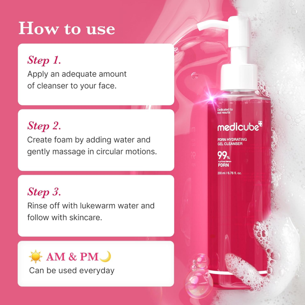 Medicube PDRN Moisturizing Gel Cleanser – 200 ml