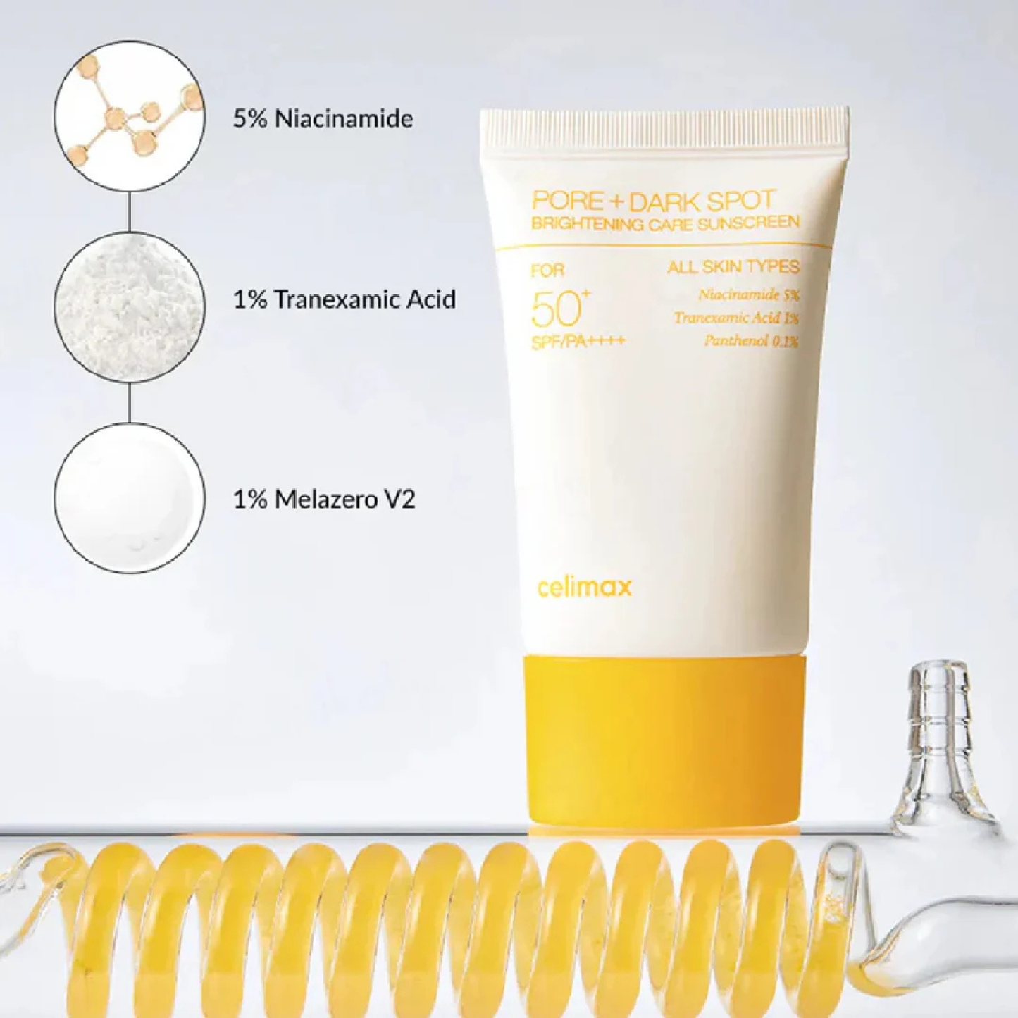 CELIMAX – Pore + Dark Spot Brightening Care Sunscreen (SPF50+ / PA++++)