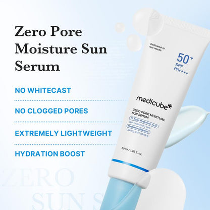 MEDICUBE ZERO PORE MOISTURE SUN SERUM 50ML SPF 50+PA+++