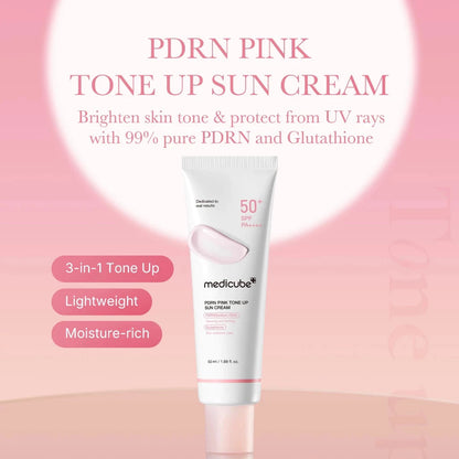Medicube PDRN Pink Tone Up Sun Cream SPF50+ PA++++ – 50 ml
