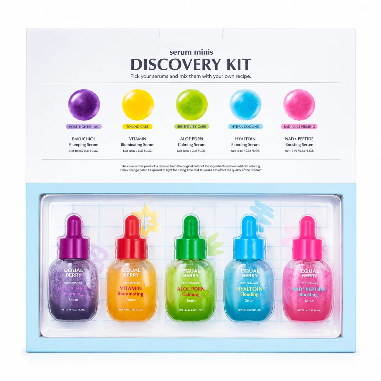 Coffret EQQUALBERRY – Serum Minis Discovery Kit