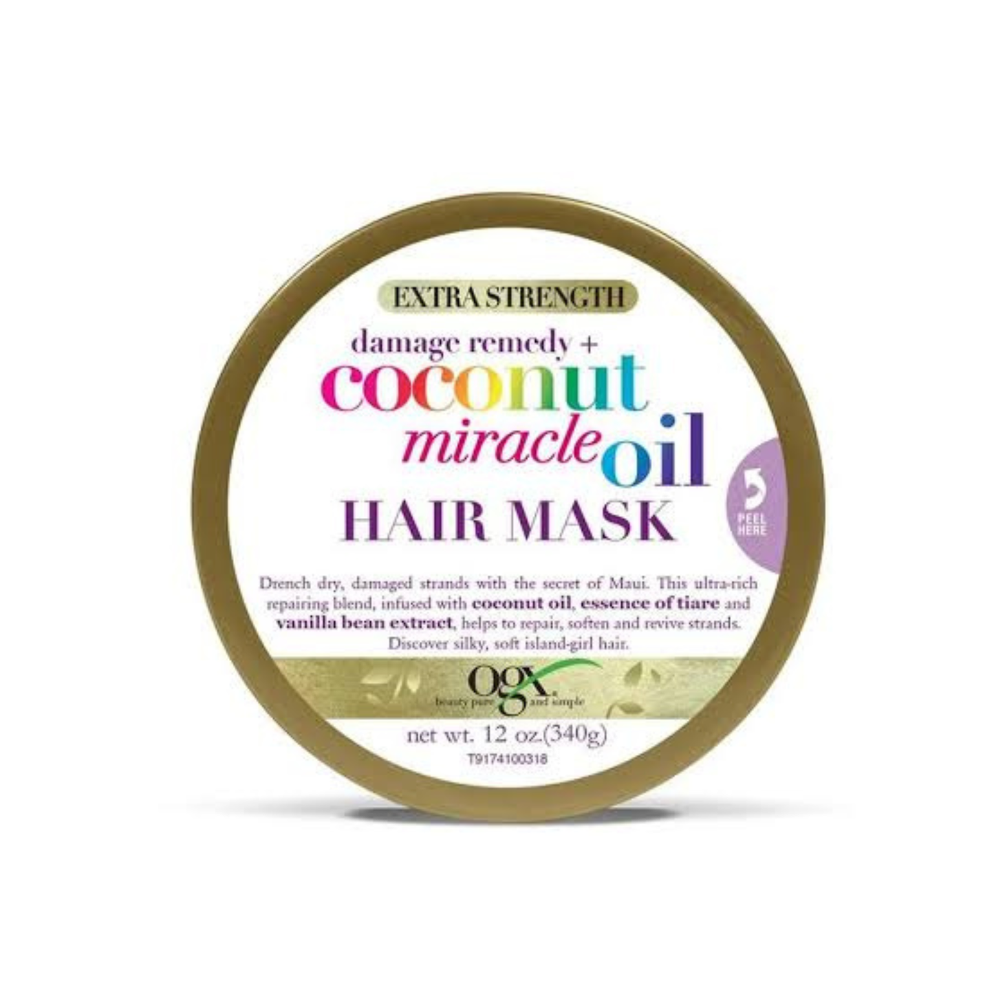 Masque Capillaire OGX Extra Strength – Coconut Miracle Oil