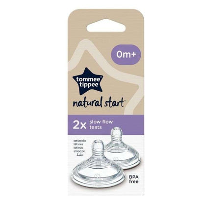 Pack de 2 Tétines à Débit Lent – Bébé