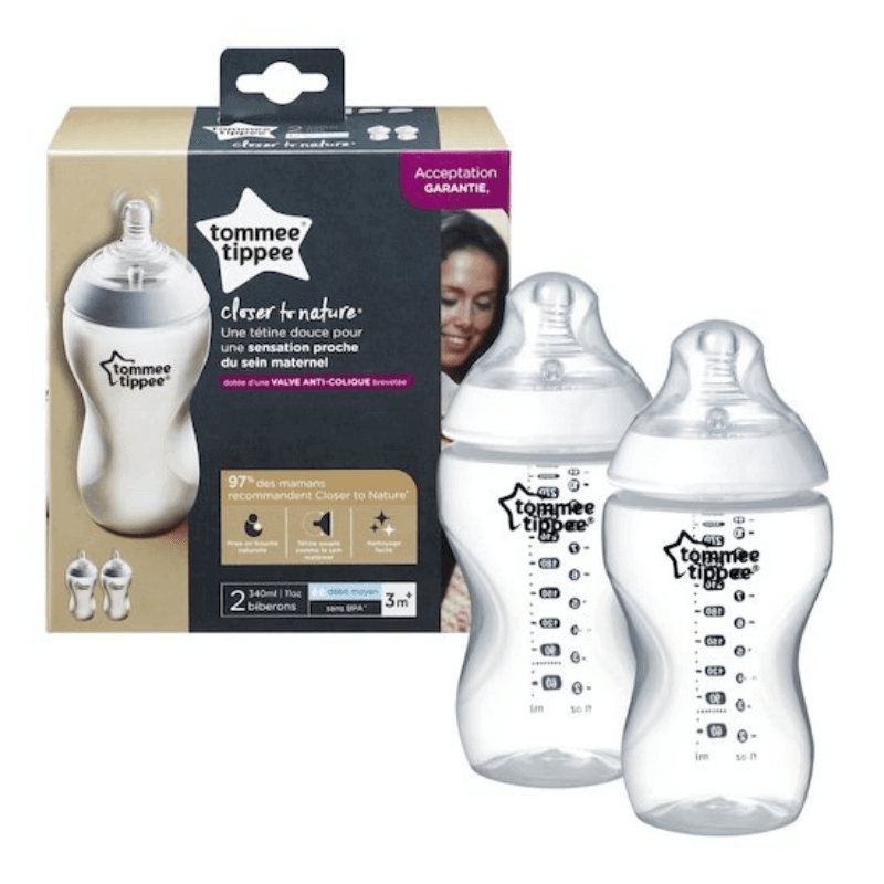 Pack de 2 Biberons Natural 340 ml – Bébé