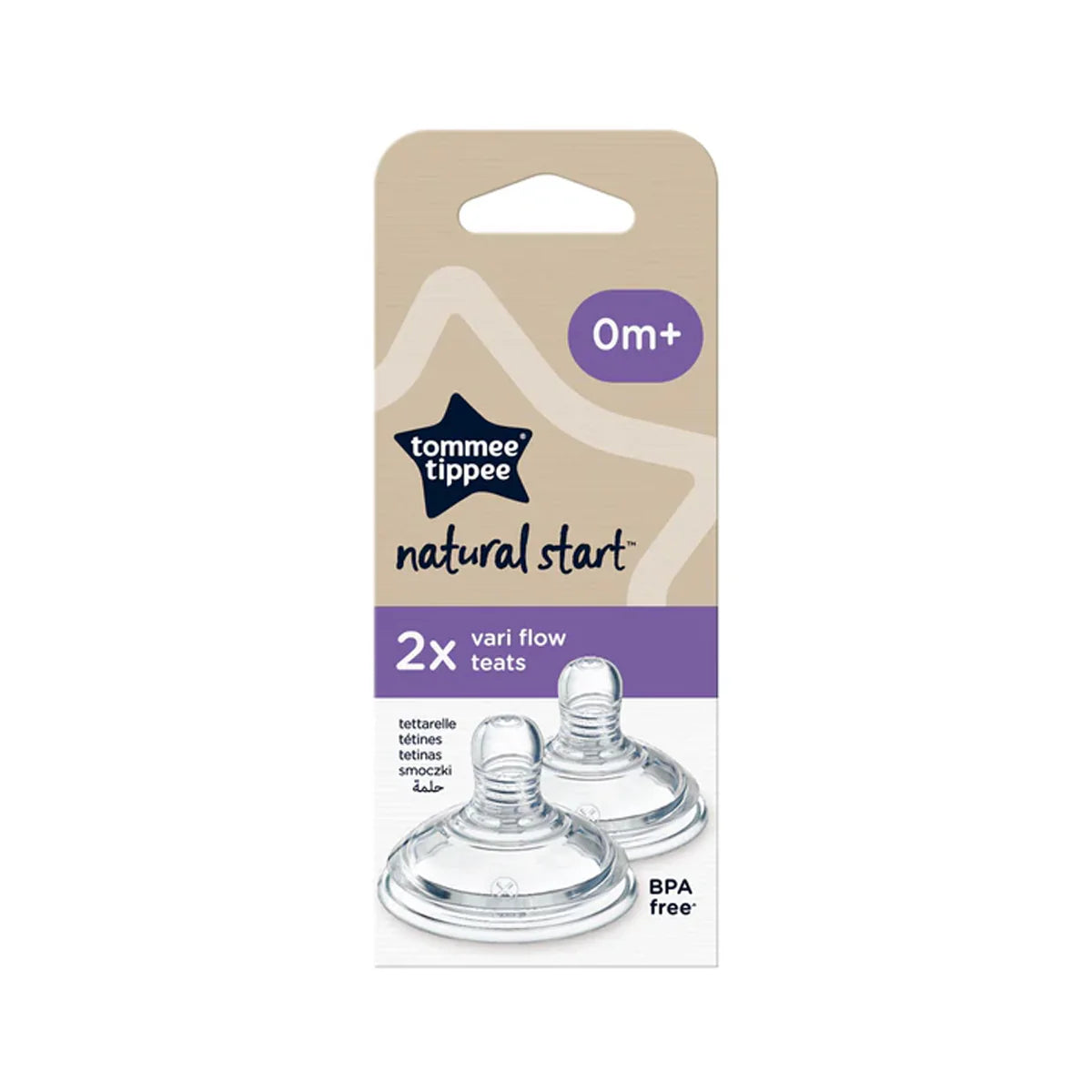 Pack de 2 Tétines pour Lait Épaissi (Anti-Reflux) – Bébé