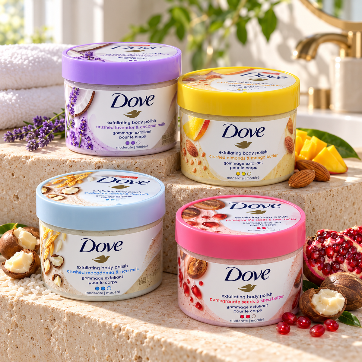 Dove – Gommage Exfoliant pour le Corps