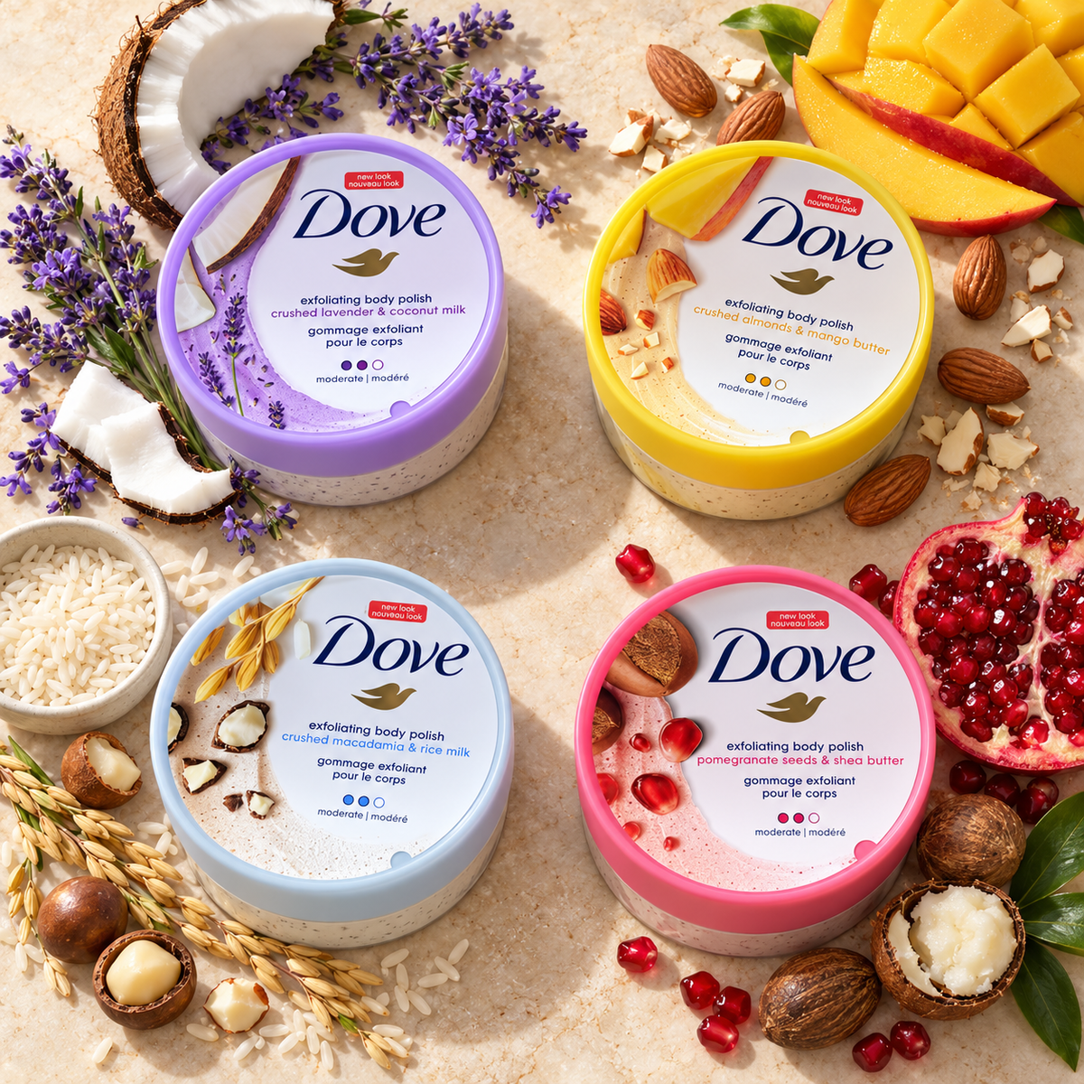 Dove – Gommage Exfoliant pour le Corps