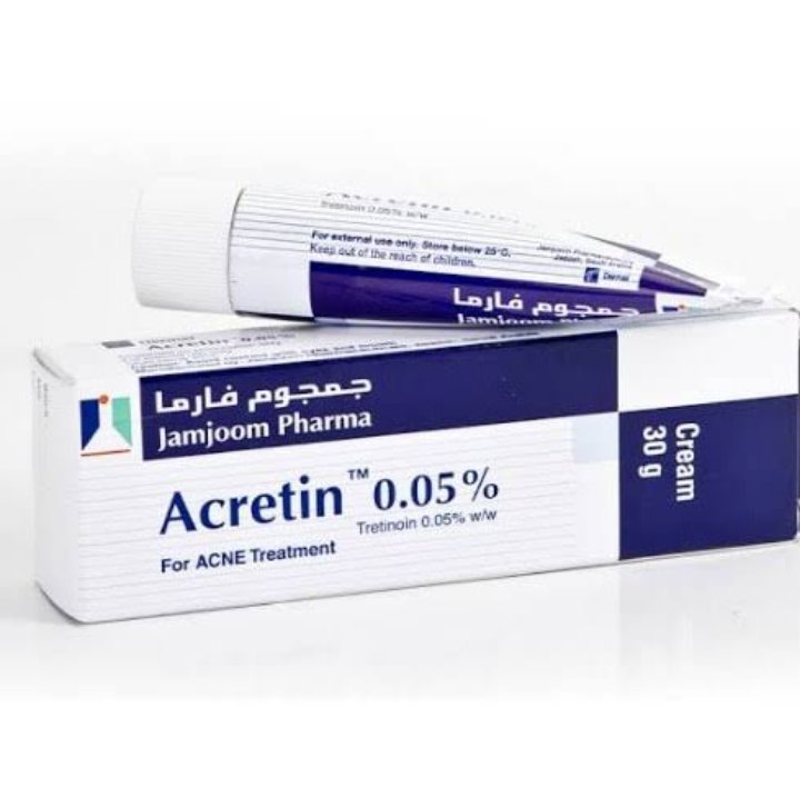 Acretin 0.05% Cream for Acne (Tretinoin) 30g