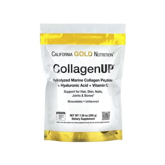 Collagen UP Peptides de collagène d’origine marine + Acide hyaluronique +Vitamine C (206 g)