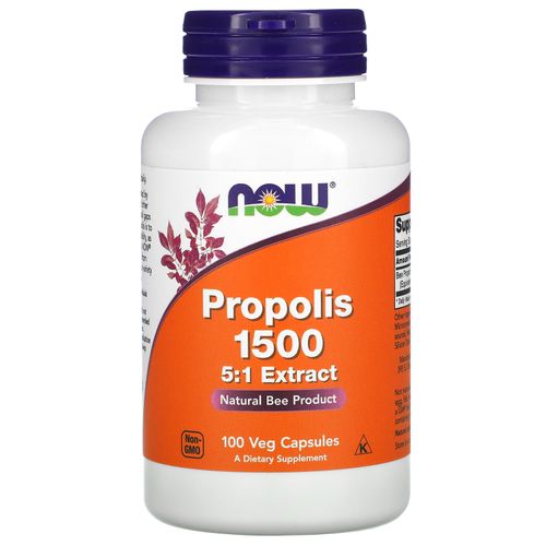 NOW Foods, Propolis 1500, 100 capsules végétariennes